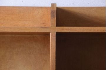 レトロ家具　昭和レトロ　大きなサイズ!厚手のナラ製アンティーク本棚