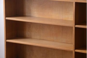 レトロ家具　昭和レトロ　大きなサイズ!厚手のナラ製アンティーク本棚