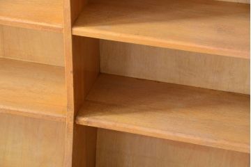 レトロ家具　昭和レトロ　大きなサイズ!厚手のナラ製アンティーク本棚