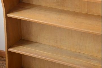 レトロ家具　昭和レトロ　大きなサイズ!厚手のナラ製アンティーク本棚