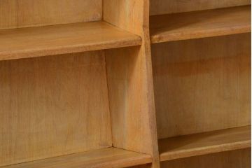 レトロ家具　昭和レトロ　大きなサイズ!厚手のナラ製アンティーク本棚