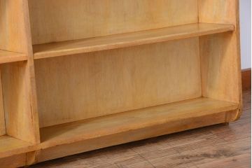 レトロ家具　昭和レトロ　大きなサイズ!厚手のナラ製アンティーク本棚