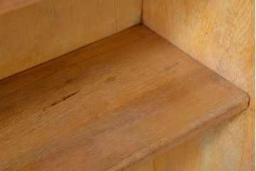 レトロ家具　昭和レトロ　大きなサイズ!厚手のナラ製アンティーク本棚