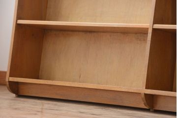 レトロ家具　昭和レトロ　大きなサイズ!厚手のナラ製アンティーク本棚