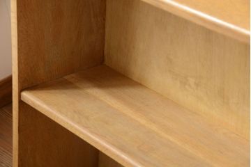 レトロ家具　昭和レトロ　大きなサイズ!厚手のナラ製アンティーク本棚(2)