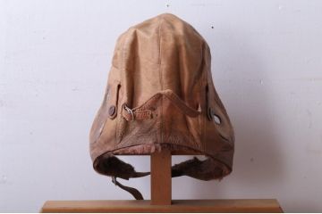 旧日本軍　飛行帽　ゴーグル付(航空隊)(R-018797)