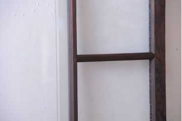 大正ロマン　当時物色ガラス入り!幾何学模様のアンティーク引き戸