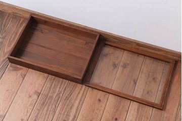 アンティーク雑貨　アンティーク　古い木の小さなコレクションボックス(1)