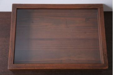 アンティーク雑貨　アンティーク　古い木の小さなコレクションボックス(1)