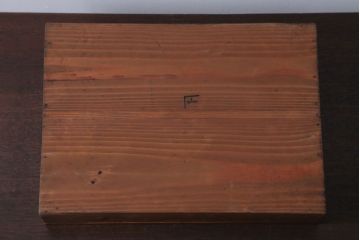 アンティーク雑貨　アンティーク　古い木の小さなコレクションボックス(1)