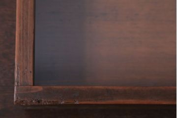 アンティーク雑貨　アンティーク　古い木の小さなコレクションボックス(ガラスケース)(2)