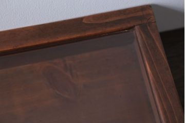 アンティーク雑貨　アンティーク　古い木の小さなコレクションボックス(ガラスケース)(2)