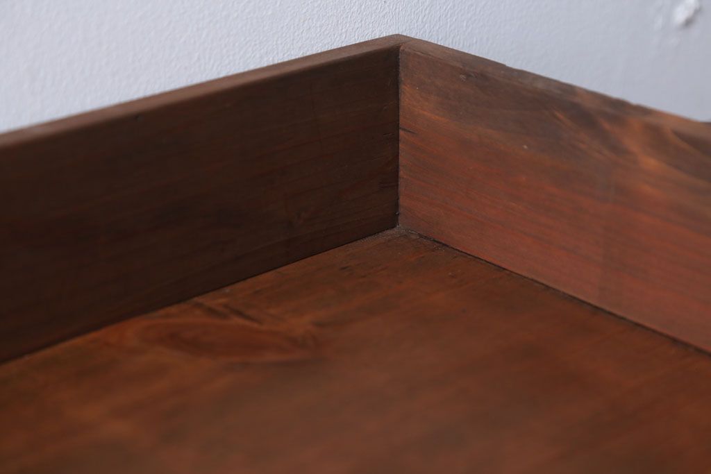 アンティーク雑貨　アンティーク　古い木の小さなコレクションボックス(ガラスケース)(2)