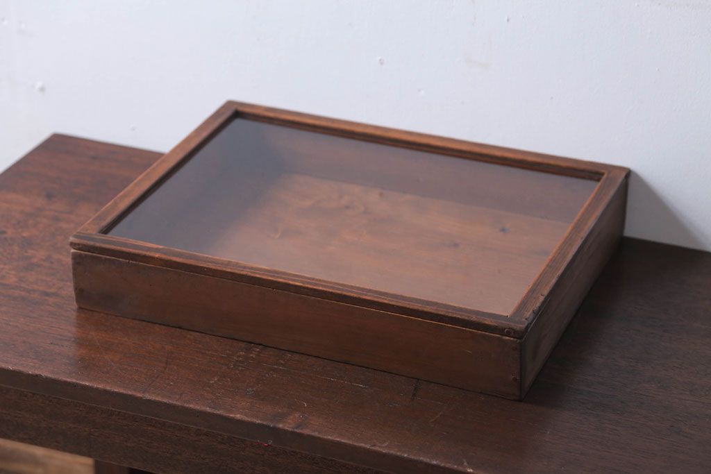 アンティーク雑貨　アンティーク　古い木の小さなコレクションボックス(3)