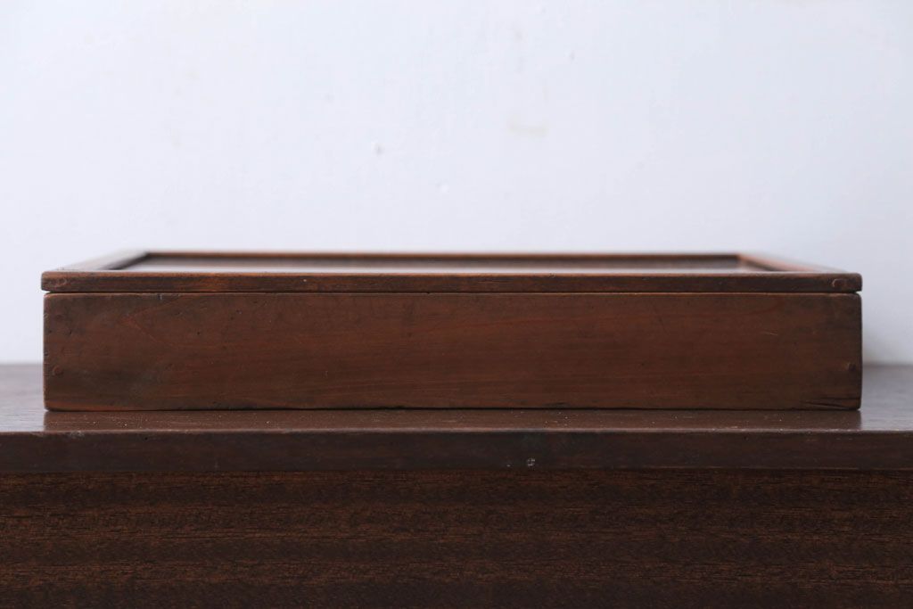 アンティーク雑貨　アンティーク　古い木の小さなコレクションボックス(3)