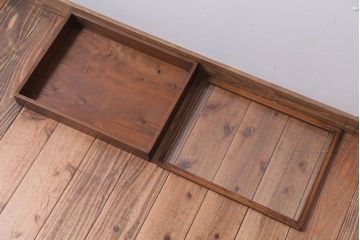 アンティーク雑貨　アンティーク　古い木の小さなコレクションボックス(3)