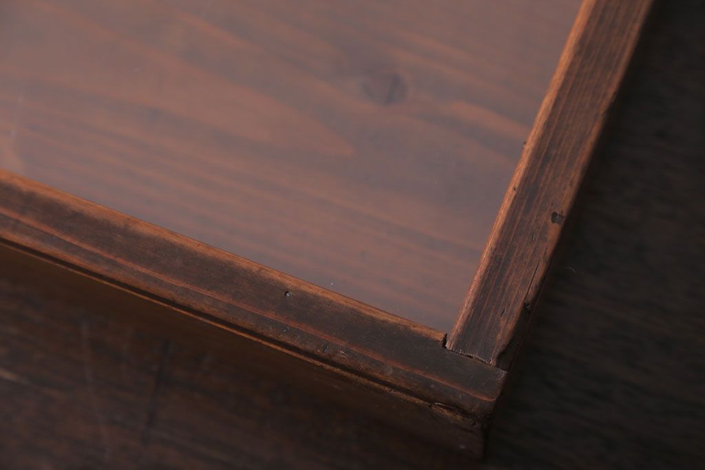 アンティーク雑貨　アンティーク　古い木の小さなコレクションボックス(3)