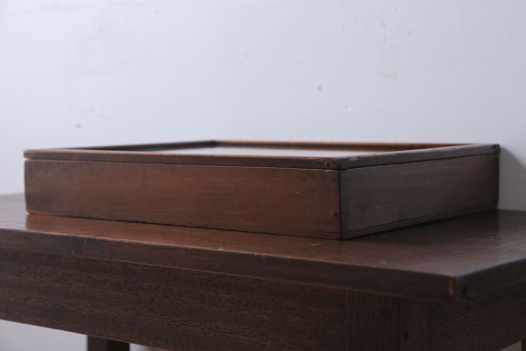 アンティーク雑貨　アンティーク　古い木の小さなコレクションボックス(3)