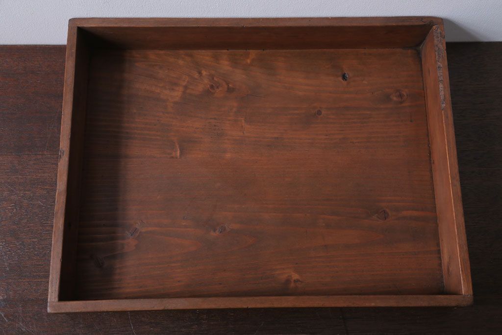 アンティーク雑貨　アンティーク　古い木の小さなコレクションボックス(3)