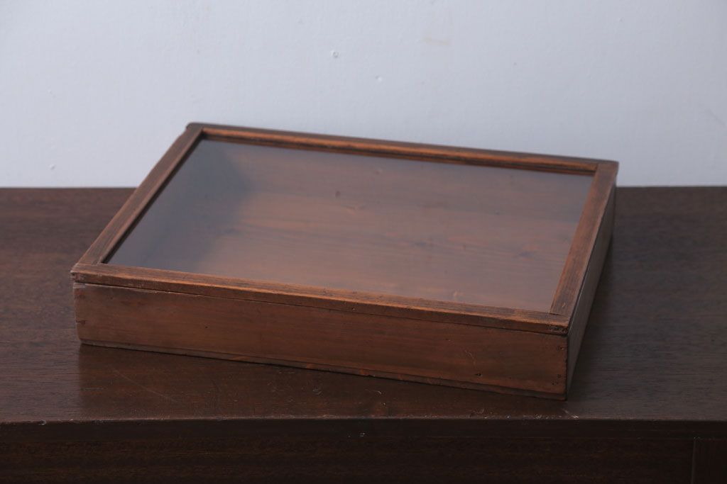 アンティーク雑貨　アンティーク　古い木の小さなコレクションボックス(3)