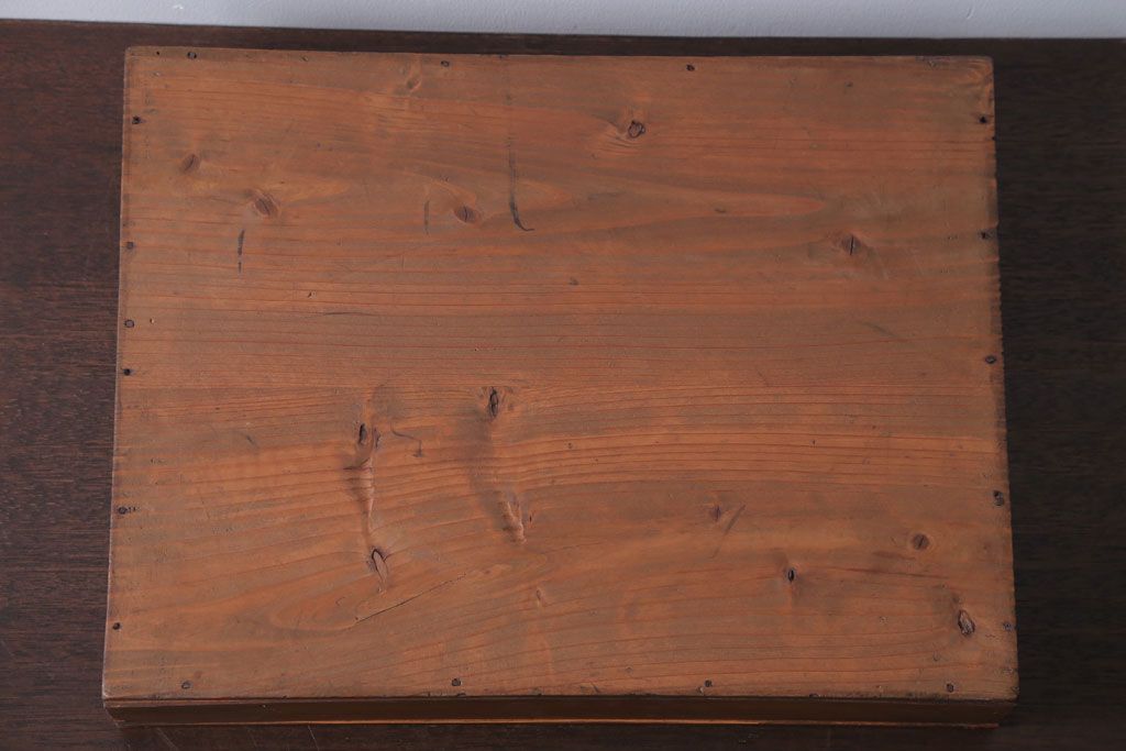 アンティーク雑貨　アンティーク　古い木の小さなコレクションボックス(3)