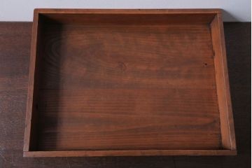 アンティーク雑貨　アンティーク　古い木の小さなガラスケース収納箱(1)