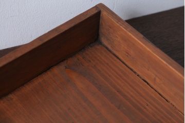 アンティーク雑貨　アンティーク　古い木の小さなガラスケース収納箱(1)