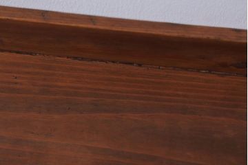 アンティーク雑貨　アンティーク　古い木の小さなガラスケース収納箱(1)