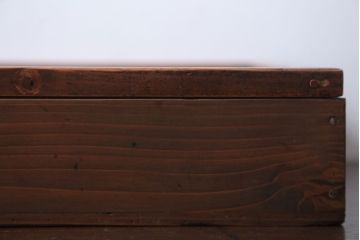 アンティーク雑貨　アンティーク　古い木の小さなガラスケース収納箱(2)