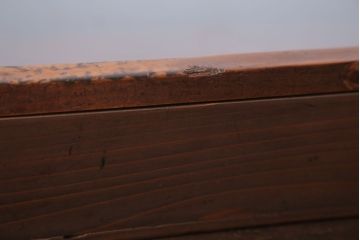 アンティーク雑貨　アンティーク　古い木の小さなガラスケース収納箱(2)