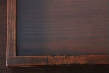 アンティーク雑貨　アンティーク　古い木の小さなガラスケース収納箱(2)