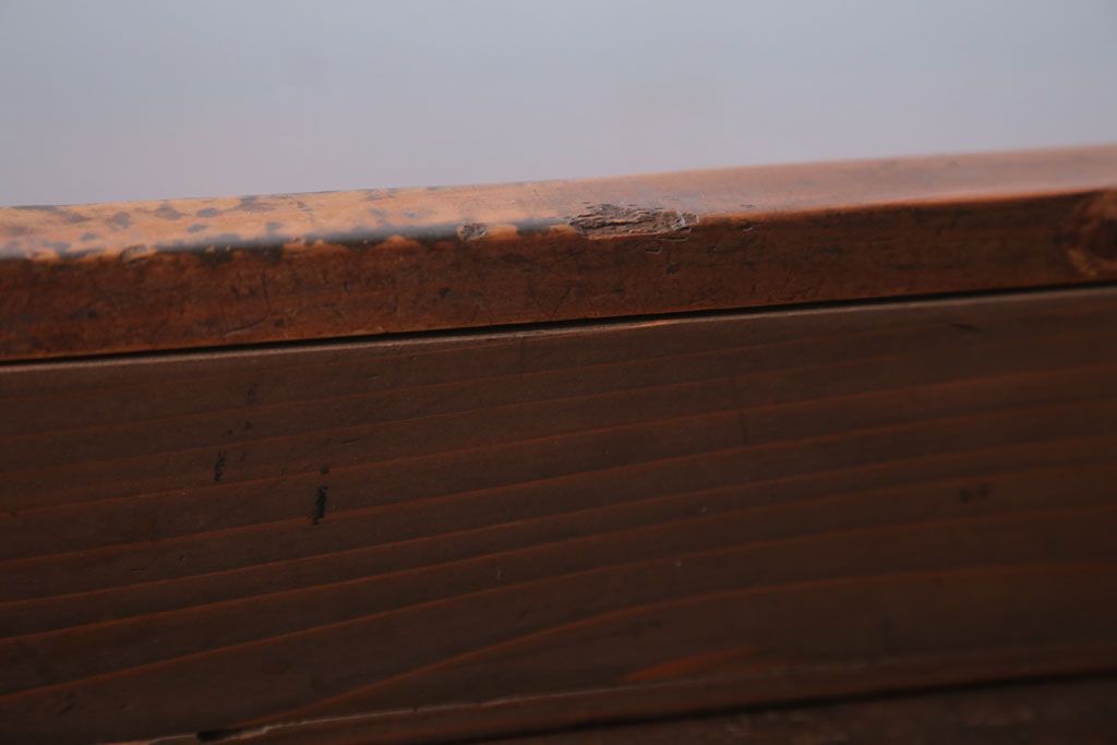 アンティーク雑貨　アンティーク　古い木の小さなガラスケース収納箱(2)