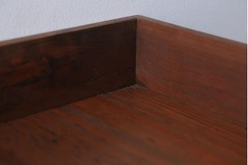 アンティーク雑貨　アンティーク　古い木の小さなガラスケース収納箱(2)