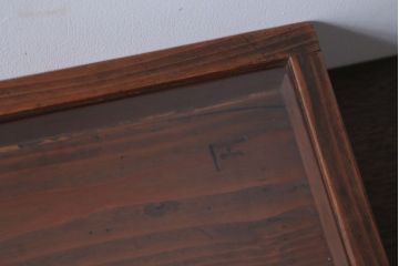 アンティーク雑貨　アンティーク　古い木の小さなガラスケース収納箱(3)