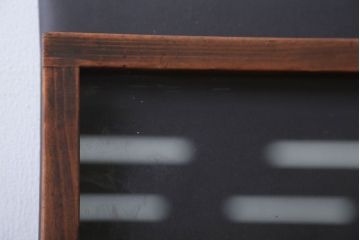 アンティーク雑貨　アンティーク　古い木の小さなガラスケース収納箱(3)