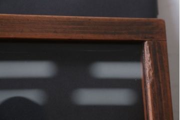 アンティーク雑貨　アンティーク　古い木の小さなガラスケース収納箱(3)