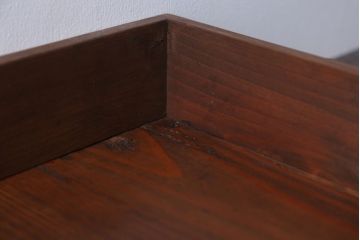 アンティーク雑貨　アンティーク　古い木の小さなガラスケース収納箱(3)