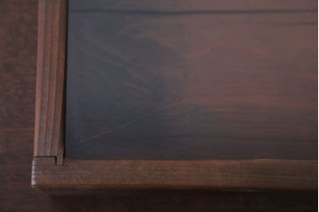 アンティーク雑貨　アンティーク　古い木の小さなガラスケース収納ボックス(1)