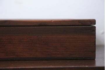 アンティーク雑貨　アンティーク　古い木の小さなガラスケース収納ボックス(1)