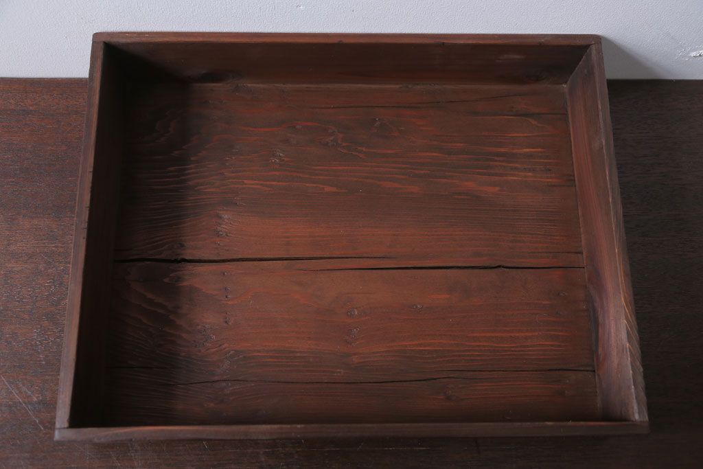 アンティーク雑貨　アンティーク　古い木の小さなガラスケース収納ボックス(1)