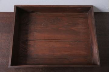 アンティーク雑貨　アンティーク　古い木の小さなガラスケース収納ボックス(1)