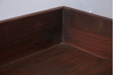 アンティーク雑貨　アンティーク　古い木の小さなガラスケース収納ボックス(1)