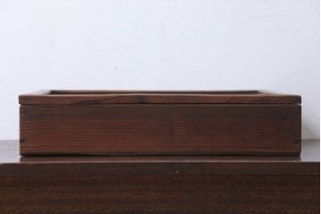 アンティーク雑貨　アンティーク　古い木の小さなガラスケース収納ボックス(2)