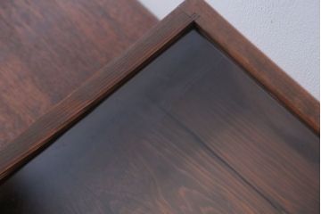 アンティーク雑貨　アンティーク　古い木の小さなガラスケース収納ボックス(2)