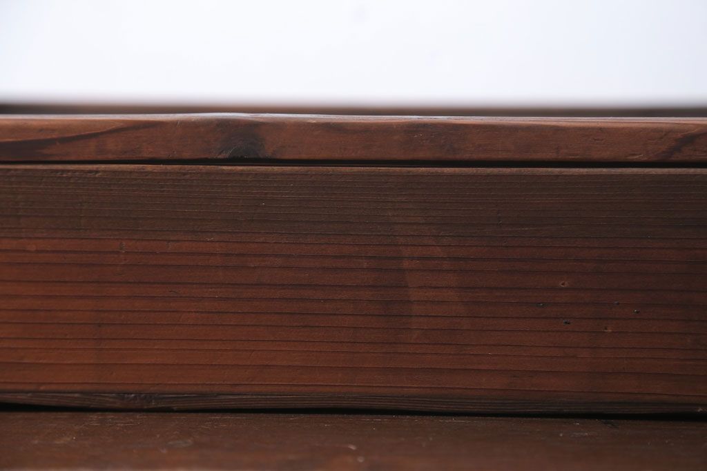 アンティーク雑貨　アンティーク　古い木の小さなガラスケース収納ボックス(2)