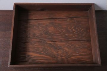 アンティーク雑貨　アンティーク　古い木の小さなガラスケース収納ボックス(2)