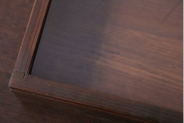 アンティーク雑貨　アンティーク　古い木の小さなガラスケース収納ボックス(3)