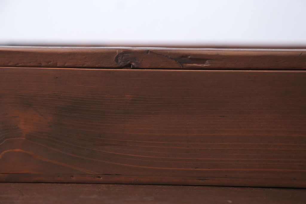 アンティーク雑貨　アンティーク　古い木の小さなガラスケース収納ボックス(3)