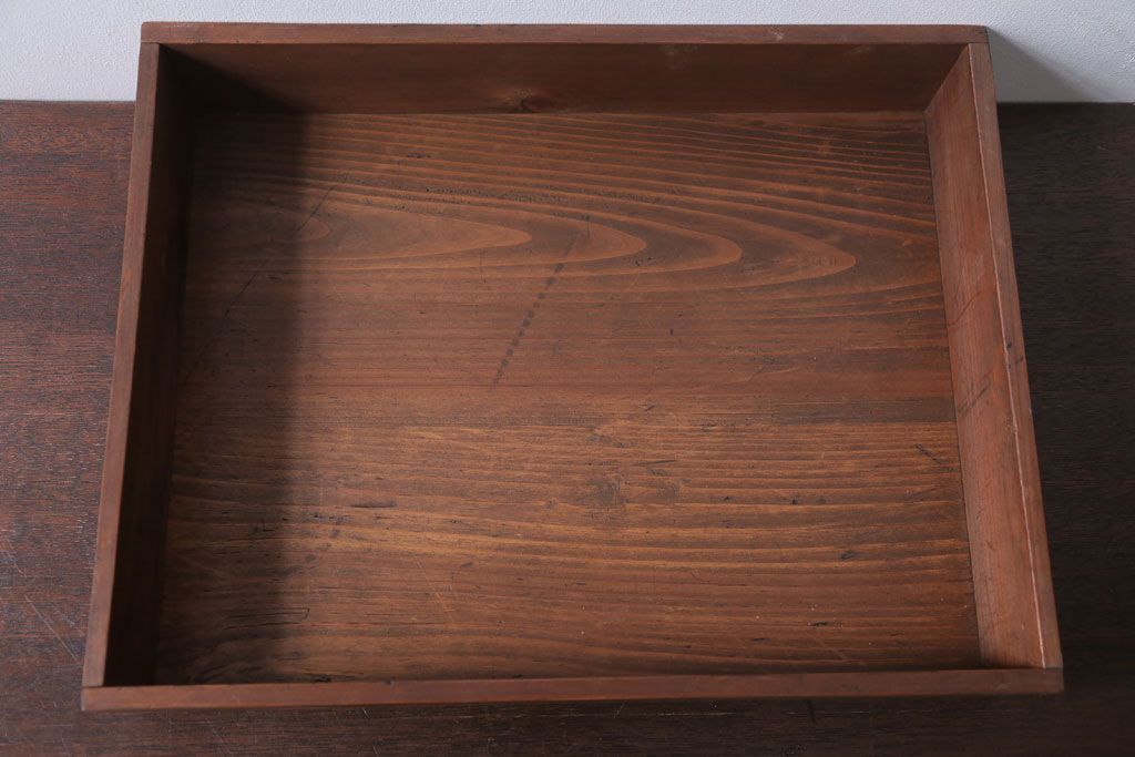 アンティーク雑貨　アンティーク　古い木の小さなガラスケース収納ボックス(3)