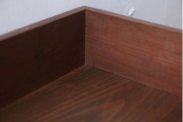 アンティーク雑貨　アンティーク　古い木の小さなガラスケース収納ボックス(3)